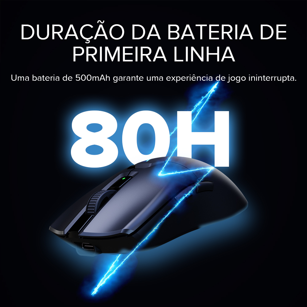 Delux M800 RGB PAW3395 26000DPI Bluetooth Recarregável Programável Sem fio Mouse para Jogos Com Ratos Ergonômico Branco · foto 2