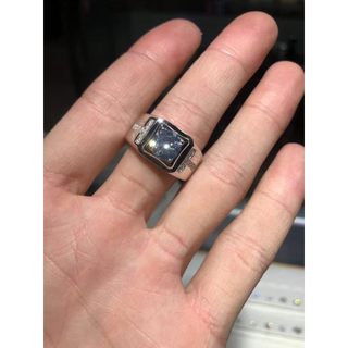 Anel masculino de prata 925 brilhante grande T anel masculino Moissanite anel masculino prata esterlina banhado a platin