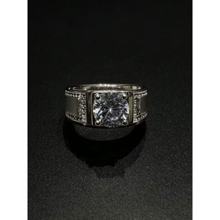 Anel masculino de prata 925 Sasanite Anel masculino Moissanite Anel masculino Prata esterlina Banhado a platina Não desb