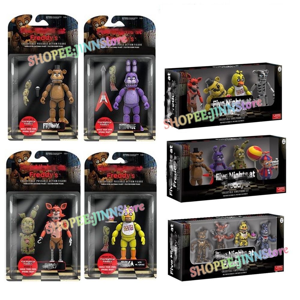 JINN FNAF Figuras BONNIE FOXY CHICA Modelo Destacável Crianças Boneca De Brinquedo De Presente