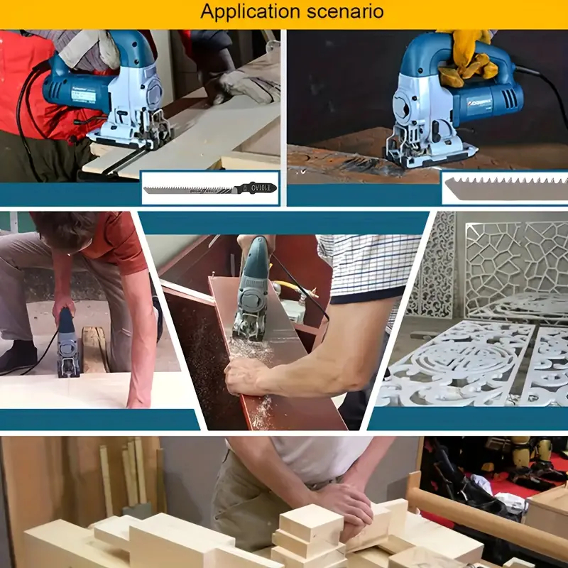 20 peças Conjunto universal de lâminas de serra tico-tico para madeira, plástico e metal — imagem 2 de 2