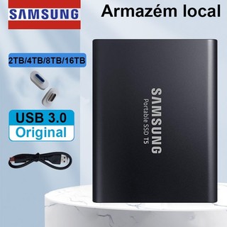 Original Samsung T5 SSD Externo 2TB4TB8TB16TB Estado Sólido Hd Para Desktop Disco Rígido Portátil
