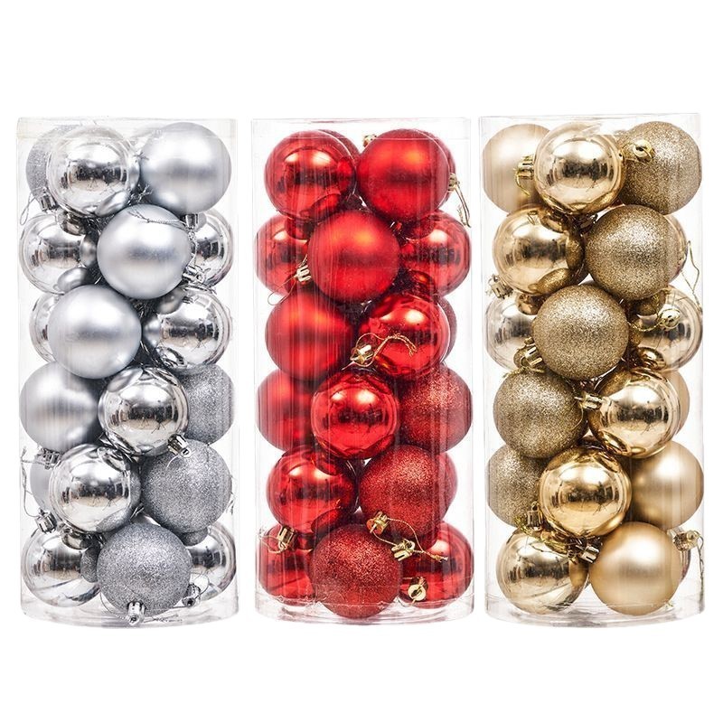 48 Pçs Bolas De Natal Ornamentos Para Árvore-Decorações De Inquebráveis Bola Pendurada Casamento No Feriado