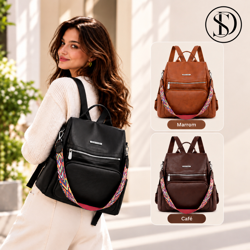 Shiny Diary Versão coreana mochila Casual viagem bolsa escolar senhoras grande capacidade