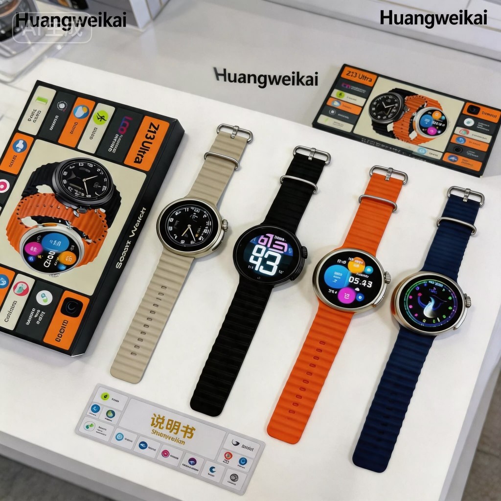 Smartwatch Relógio Inteligente z13 ultra De Carregamento Sem Fio bluetooth Chamada Para Homem Mulher vs hd350pro hd300pr