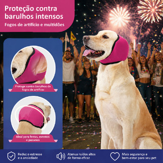 Capas Para Orelhas De Cachorro SKEC , Protetor De Orelha Calmante Cães Antirruído Com Redução De Ruído , Protetores Ajus