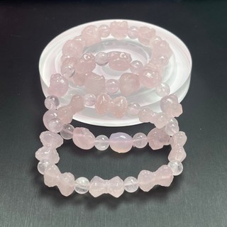Oferta Especial Pulseira esculpida em cristal rosa Natural Premium, pulseira de cristal rosa, pulseira da sorte, pulseir