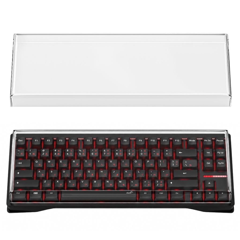 Capa Protetora Contra Poeira Para Teclado De Acrílico Geekria Compatível Com Wooting 80HE , EPOMAKER RT85/G84 HE , Prote