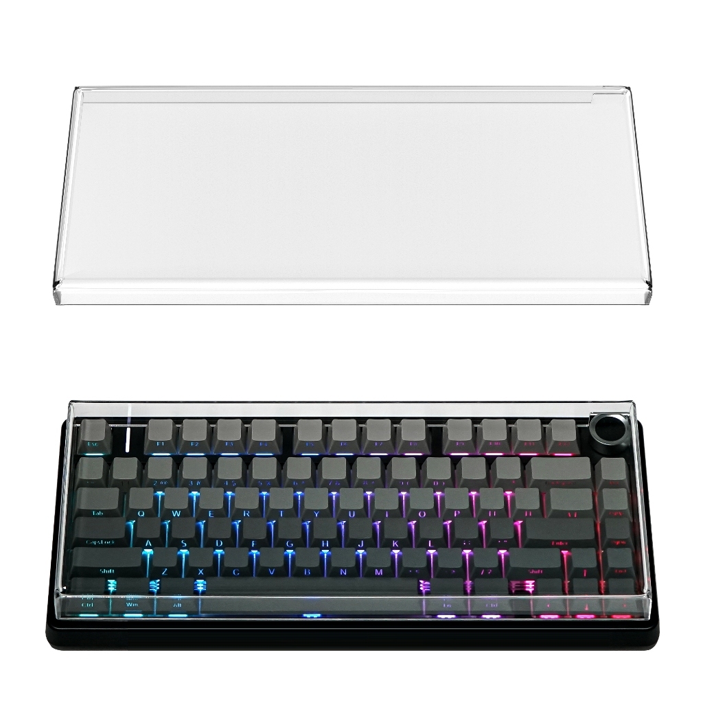 Capa Protetora Contra Poeira Para Teclado De Acrílico Geekria Compatível Com Aula F75/F75 Pro HE , EPOMAKER X , Protetor