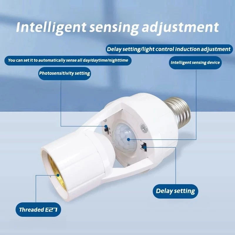 KIT Sensor De Presença Com Fotocélula Para Lâmpada Soquete — imagem 2 de 2
