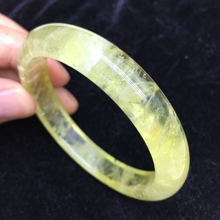 ((Diâmetro interno 60.5 mm) Oferta especial Pulseira de citrino Natural Pulseira de citrino Pulseira da sorte Pulseira d