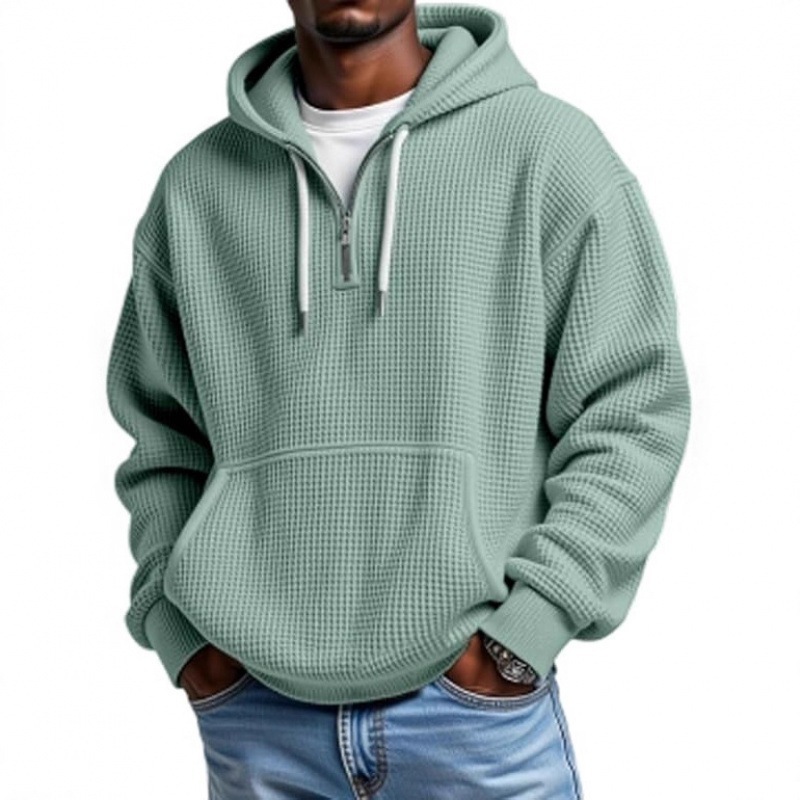 Moletom com capuz masculino azul com estampa 3D moletom masculino com capuz duplo e zíper