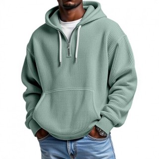 Moletom com capuz masculino azul com estampa 3D moletom masculino com capuz duplo e zíper