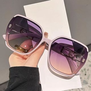 Óculos de sol da moda rosa Anti-ultravioleta feminino protetor solar óculos HD óculos de sol masculinos ao ar livre
