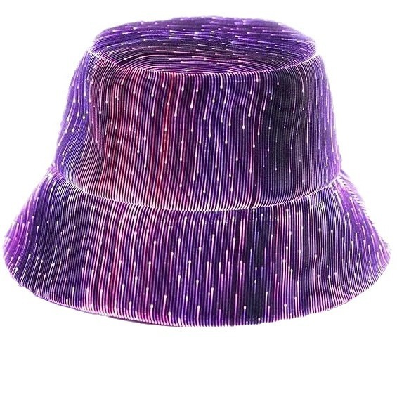 2026 Dome Balde Luminoso Chapéu Tecnologia de Moda Chapéu Flash de Fibra Óptica