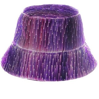 2026 Dome Balde Luminoso Chapéu Tecnologia de Moda Chapéu Flash de Fibra Óptica