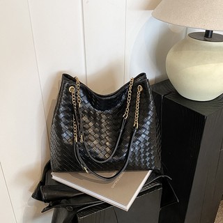 Cor preta Retro luz luxo artesanal poliéster tecido saco feminino High-End sentir grande-Cap