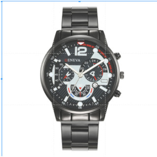 Relógio masculino relógio de quartzo relógio masculino calendário banda de aço relógio masculino moda esportes ponteiro 