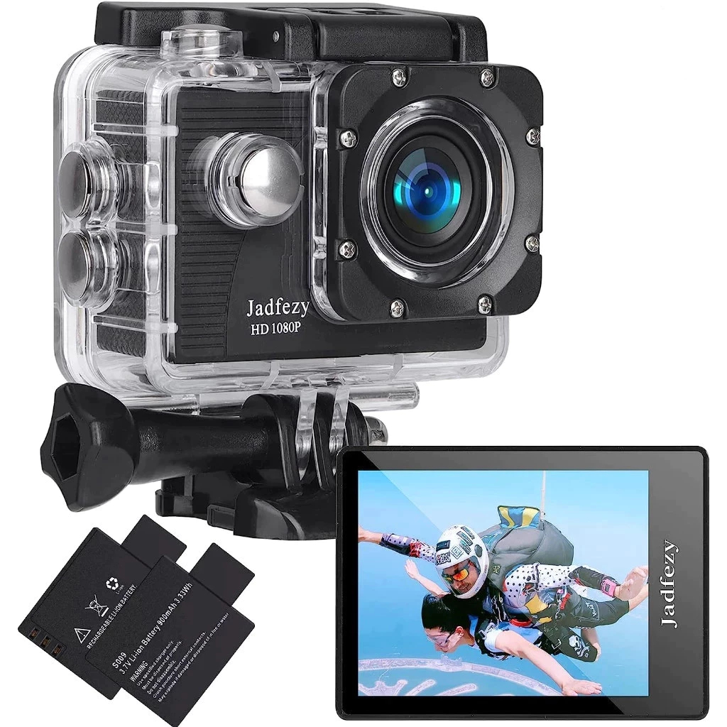 Camera De Acao Sports HD 1080p Filmadora Esportiva Prova Dagua SMART