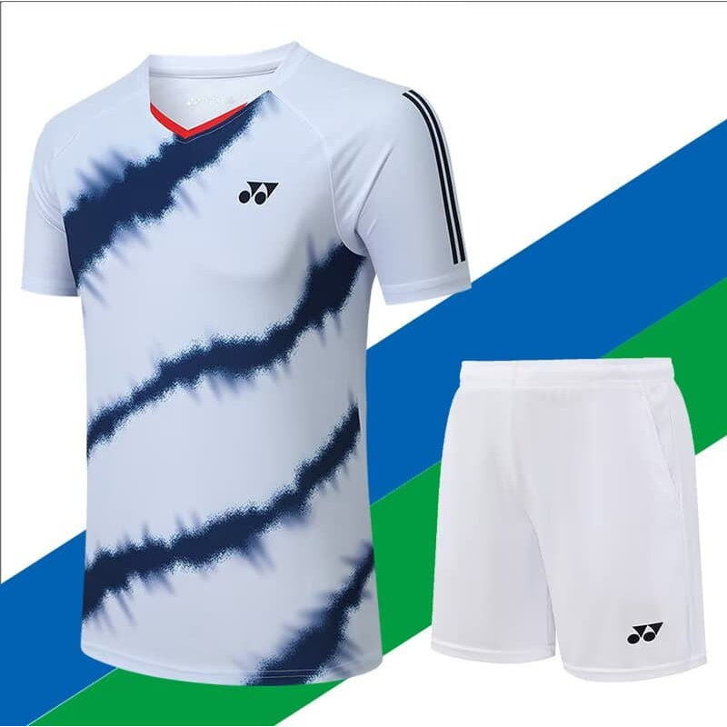 Novo YOENX Badminton Jogo Esportes Conjunto De Manga Curta Tênis Mesa Lazer