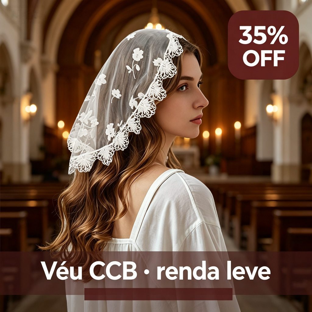 Véu de renda redondo de igreja feminino grande renda leve respirável antiderrapante