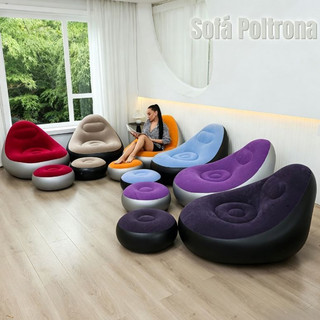 Configurar Poltronas E Sofás De Travesseiro Portáteis puff Infláveis super lounge