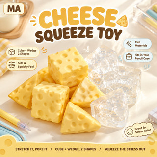 MA Anti-Stress Queijo Squishy Fidget Brinquedo Macio Squeeze Sensorial Para Crianças Sala De Aula Recompensa Enchimento