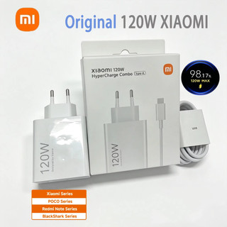 Original Xiaomi Carregador 120W Gan Adaptador Turbo Carregamento Rápido Ue Para Redmi Nota Mi 14 13T 13 12T 11T Pro POCO