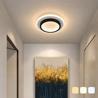 Luz De Teto Led Moderna De 3 Cores 3 Em 1 Lustre Para Quarto , Sala De Estar , Escritório , Corredor , Cozinha