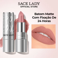 Batom Matte Líquido SACE LADY Duração de 24 Horas & Brilho Intenso Alta Fixação
