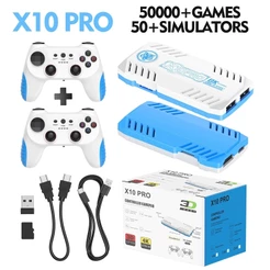 Bastão De Videogame X10PRO 4K 50000 + Jogos Retro 2 Controles HD