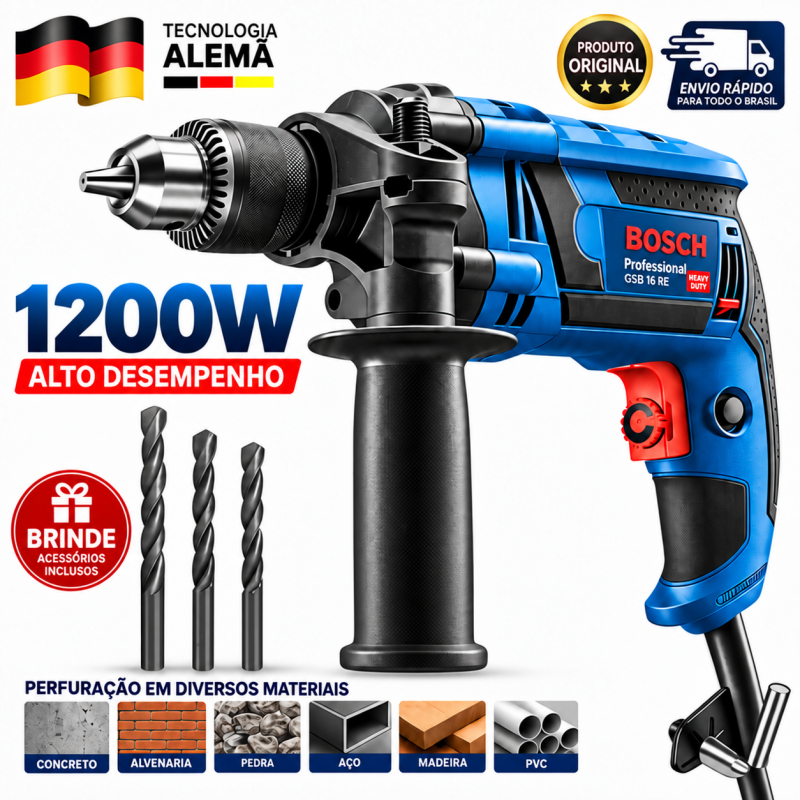Furadeira parafusadeira 110V furadeira de impacto Furadeira 220V Original 100% Feito na Alemanha