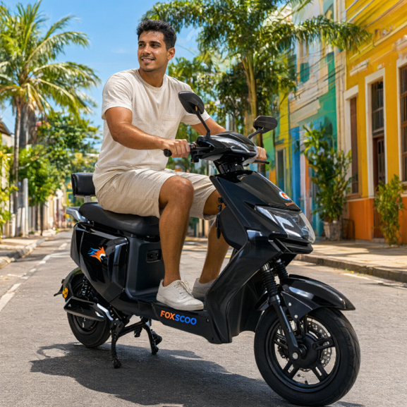 Y8 1000W Motocicleta Elétrica 60V 24Ah Bateria USB