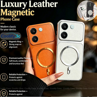 capinha é pra Xiaomi POCO X8 Pro Max Capa Magnética Caixa de telefone de couro luxuoso
