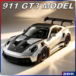1 : 24 911 GT3 Diecast Alloy Model Toy Car Sound Light Pull Back Crianças Amigos Presentes