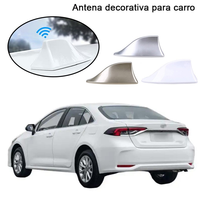 Antena Universal de barbatana de tubarão para decoração de carro/com antena dedicada de rádio/sem perfuração