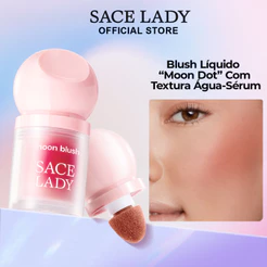 Blush Liquida SACE LADY Com Pincel Flocking Bastão de Blush Leve e Sedoso
