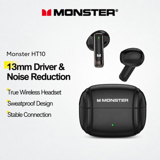 Monster HT10 Fones De Ouvido Bluetooth True Wireless Headset 13mm Driver Com Redução De Ruído De Chamada E Design À Prov