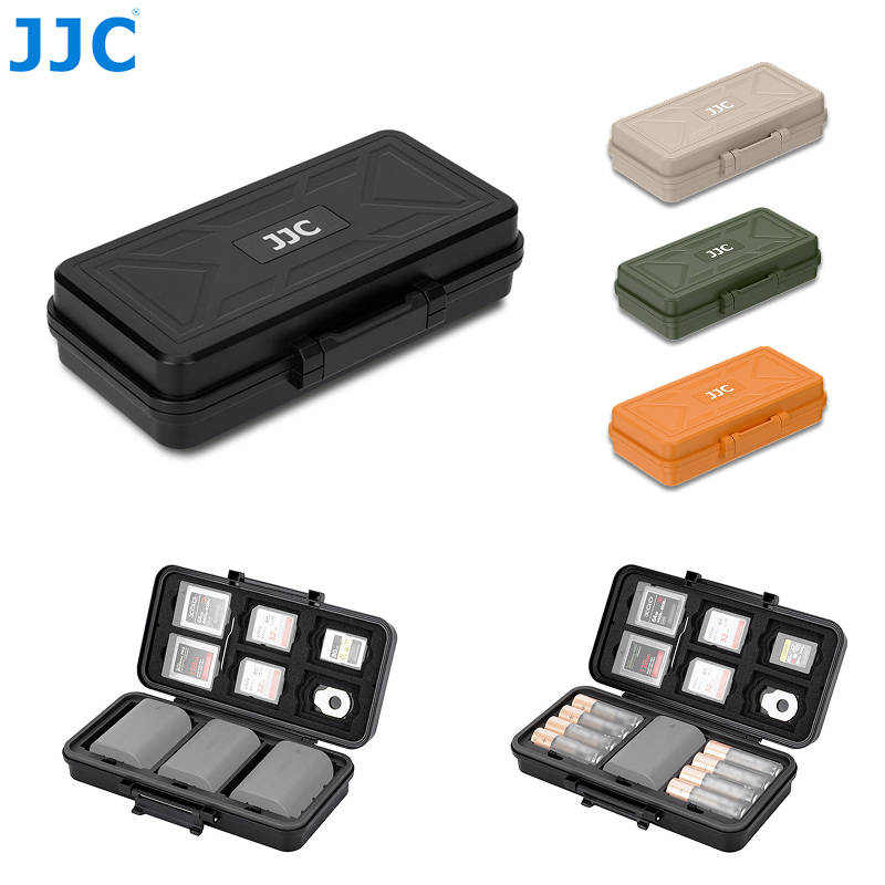 JJC Estojo Para Cartão De Memória AA E Capa De Bateria Câmera SD CFexpress Type-A B XQD LP-E6 NP-FZ100 NPW235 EN-EL15
