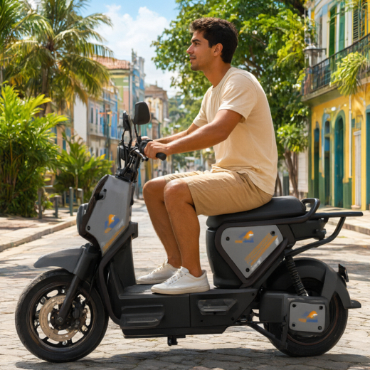 Z5 1000W Scooter Elétrico 60V 24Ah Bateria NFC Display Freio A Disco Dianteiro