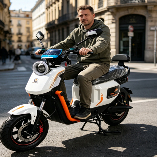 Z6 Z7 1000W Scooter Elétrico 60V 24Ah Freio A Disco Duplo NFC Bluetooth