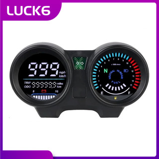 Painel Da Motocicleta Claro LCD Medidor Digital Instrumento Cluster 12V Velocidade Odômetro para CG150/TITAN 150