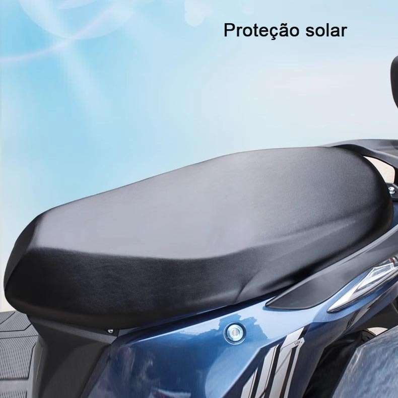 Capa de almofada de assento de motocicleta elétrica Universal/protetor solar à prova d'água almofada de assento elástica