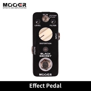 Mooer Black Secret Micro Mini Distortion Pedal De Efeito De Guitarra Elétrica 2 Modos De Trabalho True Bypass Cópia Do P