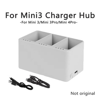 Novo adequado para mini 3/mini 4 Pro bateria de carregamento mordomo mini 3pro carregador de três vias acessórios Drone