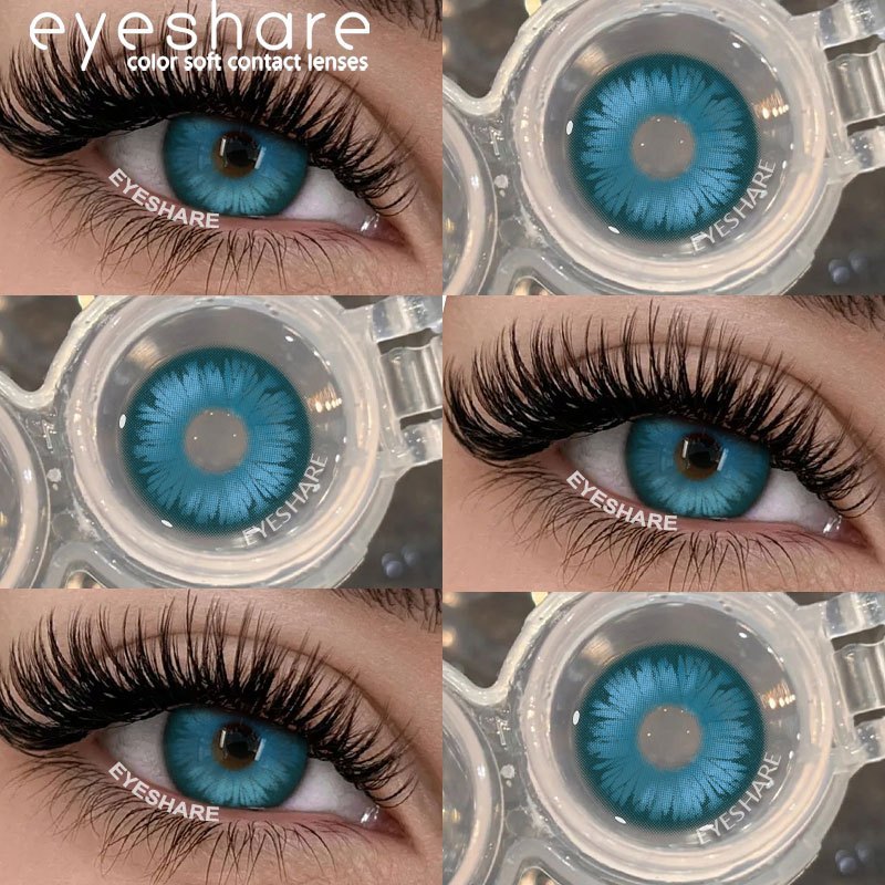Lente De Contato Eyeshare MONTREUX BLUE Party Lentes Coloridas Rosa Roxo