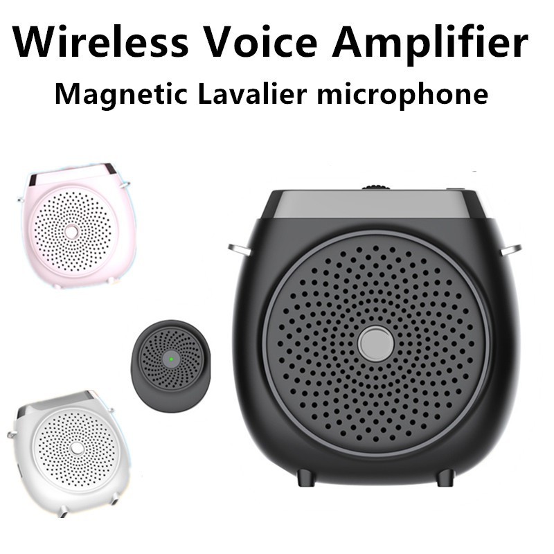 Amplificador De Voz Sem Fio Portátil Microfone De Lapela Bluetooth Megafone Anti Uivando Para Alto-Falante Do Professor