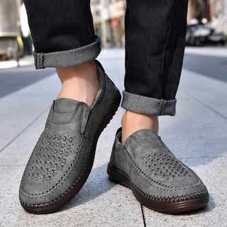 Sapatos De Couro Casuais Costurados À Mão Para Homens , Masculinos Transfronteiriços De Comércio Exterior plus size Resp