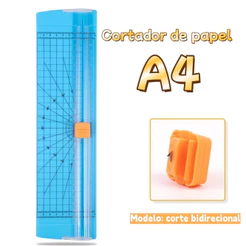 A4 Cortador de Papel Portátil Guilhotina Máquina de Corte para Scrapbook e Escritório, com Lâmina Serrada