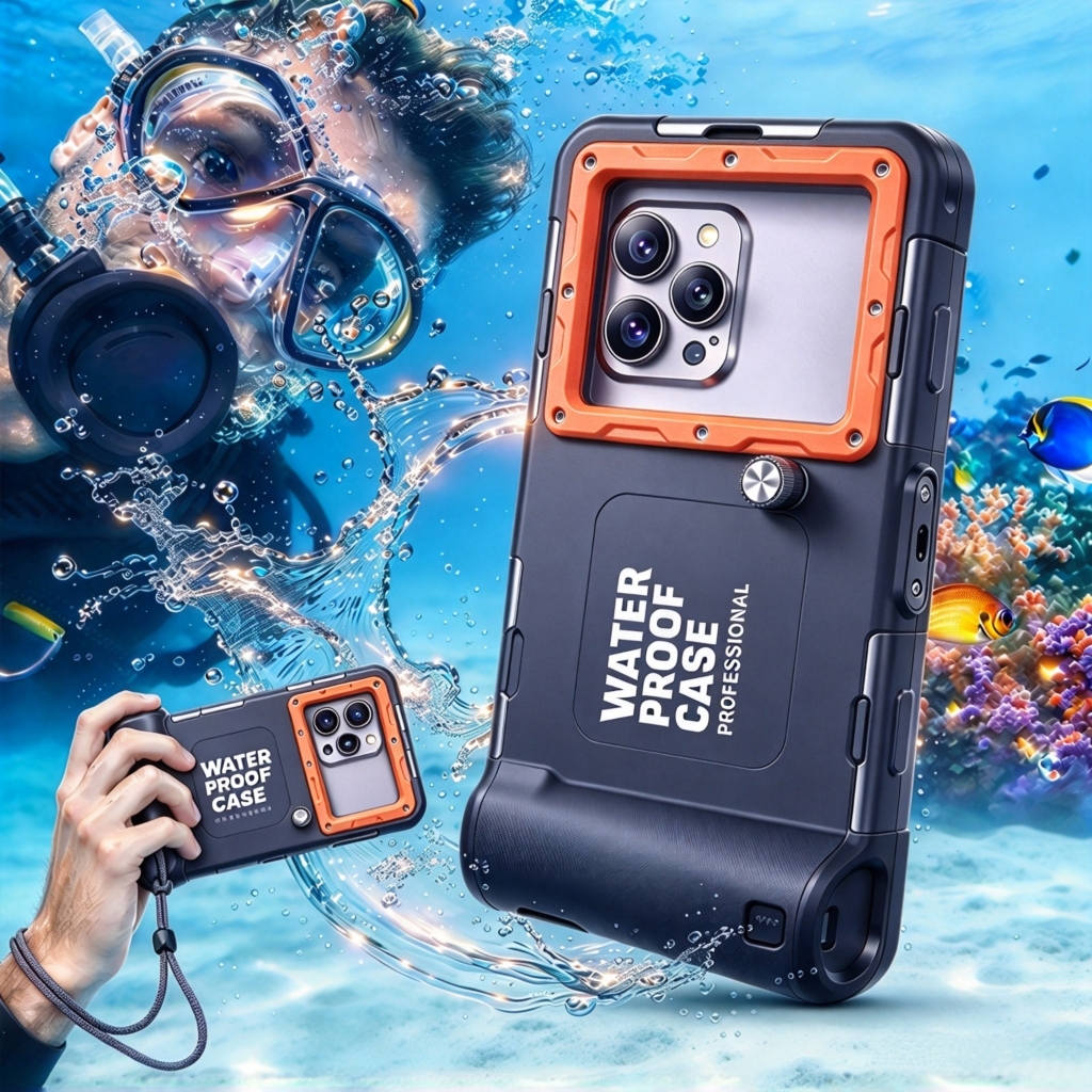 Capa Impermeável Shellbox Para Smartphone Até 6.9'15m Mergulho Subaquático